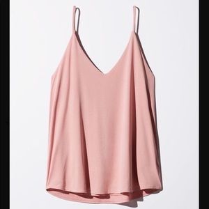 ARITZIA TALULA peach pale pink cami tank top